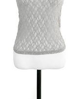 thin & flower square sleeveless top
