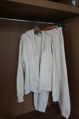 Napping Thick Soft Hooded Zip-Up Set