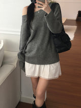 Neff Off-Shoulder Knitwear (3 colors)