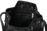 tht jacquard bucket bag - black
