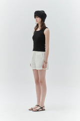 KIRSH PLAIN SLIM FIT SLEEVELESS - BLACK  