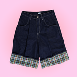 [MADE] check Bermuda pants