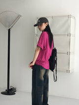 [UNISEX] ティフェンデイリープレーンオーバーフィット半袖Tシャツ