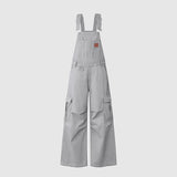 Multi Pocket Cargo Wide Leg Overall Pants