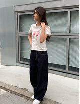 More wide denim pants