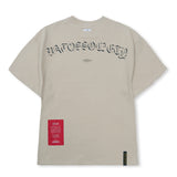 インフェイマス セミオーバーサイズTシャツ Beige / Black