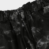 tie-dye cargo shorts_black