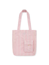 STRIPE BIG SHOULDER BAG [PINK]