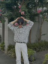 ASCLO デルプロフェッサーチェックシャツ（3カラー）