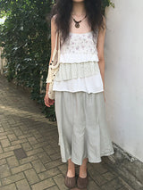 Flared Midi Skirt