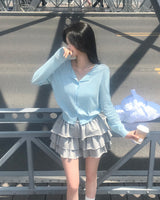 [MADE] Even, see-through long-sleeved cardigan