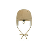 C Logo Fleece Trapper Cap Brown