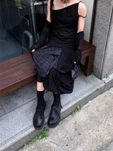 アンバールドレープスリーブレストップ