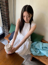 ミハノースリーブバルーンミディワンピース
