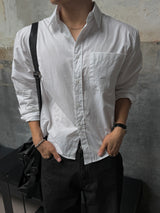 Core pocket crop shirt