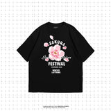 サクラTシャツ　ブラック