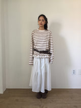 Ray Drape Long Skirt (2color)