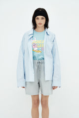 25SS WOMAN SURFING OPANCHU USAGI STANDARD SHORT SLEEVE T-SHIRT SKYBLUE