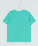 チビ カラー ベーシック セミクロップ 半袖Tシャツ