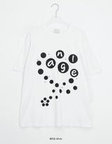[unisex] レベア ルーズフィット リベット ドット ショート スリーブ ティー