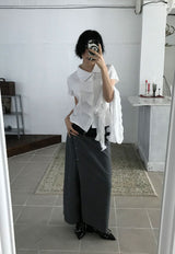 WAVE DRAPE SHIRT