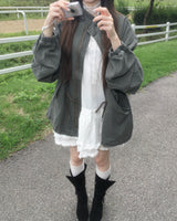 Washing short pigment jacket