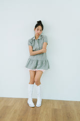 SOFTY DOT PIQUE DRESS 