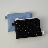 BLACK STAR - MINI ZIPPER POUCH