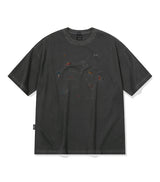 26SS★ ディノステッチ刺繍ピグメント半袖Tシャツ