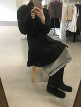 Amud Pintuck Midi Skirt (2color)