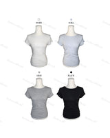キャップショートスリーブ モダールショートスリーブTシャツ(4 colors)