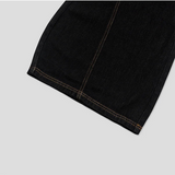 [Unisex] Stitch curve flare denim pants
