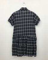 Cold check collar dress (2color) 