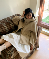 ダッフルハーフレングスハンドメイドコートジャケット