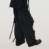 RELABEL 23AW Flutter Belt Washed Workwear Casual Trousers