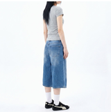 Stretch Cotton Slim Short Sleeve T-shirt Melange