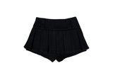 Elda Wool Belt Pleated Mini Skirt