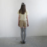 Beige Big Pocket Short