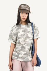 Camo print oversized t-shirt