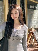 Half Button Deep U-neck Waffle Hood T-shirt (3color)