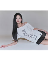 Soldout オフショルダー半袖Tシャツ