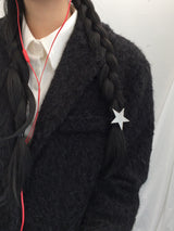 Hairy cream jacket