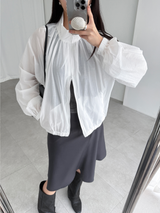 balloon shirring wind jumper