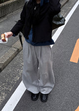フリンジツイードジップアップジャケット