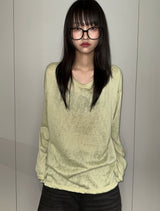 Blooming Loose Sun-Protection Knit Top 5color