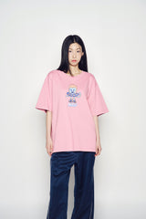 25SS ワンポイントロゴカラーリングワイドトラックパンツ ネイビー