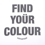 FIND YOUR COLOR Tシャツ (CROP FIT)