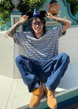ダンガラストライプステラショートスリーブ 2COLOR