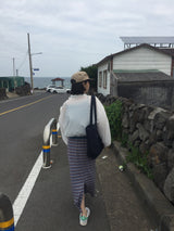 YWD TWILL ECO BAG-NAVY