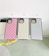 [silver epoxy] dot (pink • pink)